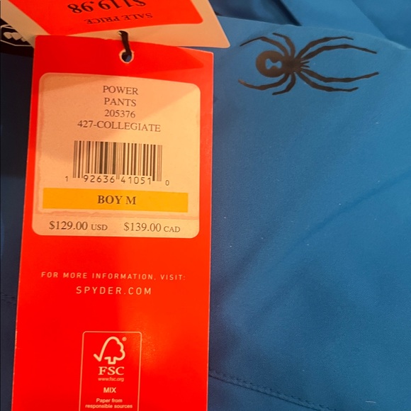 Spyder Kids Insulated Power Pants - Picture 11 of 16